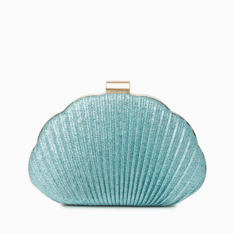 Jutara Ocean Bloom Leather Clutch Bag